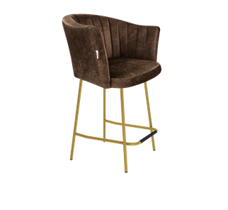 Полубарный стул SHT-ST42-1 / SHT-S29P-1 (кофейный трюфель/золото) в Пензе