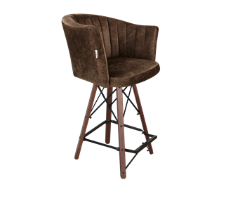 Полубарный стул SHT-ST42-1 / SHT-S80-1 (кофейный трюфель/темный орех/черный) в Пензе