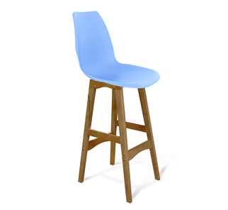 Барный стул SHT-ST29/S65 (голубой pan 278/светлый орех) в Пензе