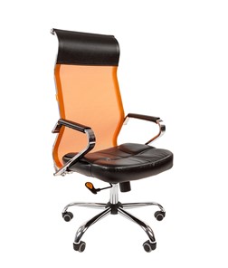 Кресло CHAIRMAN 700 сетка, цвет оранжевый в Пензе