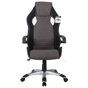 Компьютерное кресло Brabix Techno GM-002 (ткань, черное/серое, вставки белые) в Пензе