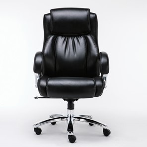 Кресло компьютерное Brabix Premium Status HD-003 (рециклированная кожа, хром, черное) 531821 в Пензе