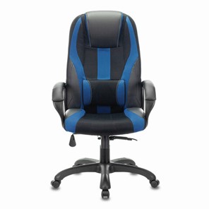 Компьютерное кресло Brabix Premium Rapid GM-102 (экокожа/ткань, черное/синее) 532106 в Пензе