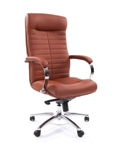 Компьютерное кресло CHAIRMAN 480 Экокожа Terra 111 (коричневая) в Пензе