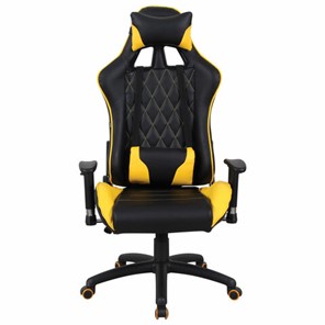 Кресло Brabix GT Master GM-110 (две подушки, экокожа, черное/желтое) 531927 в Пензе