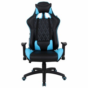 Кресло компьютерное Brabix GT Master GM-110 (две подушки, экокожа, черное/голубое) 531928 в Пензе
