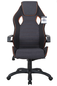 Кресло Brabix Techno Pro GM-003 (ткань, черное/серое, вставки оранжевые) в Пензе