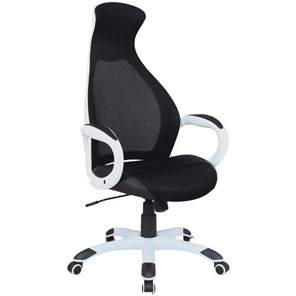 Офисное кресло Brabix Premium Genesis EX-517 (пластик белый, ткань/экокожа/сетка черная) 531573 в Пензе