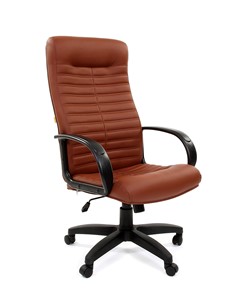 Офисное кресло CHAIRMAN 480 LT, экокожа, цвет коричневый в Пензе