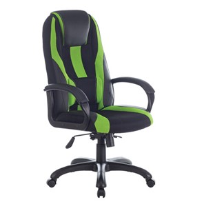 Компьютерное кресло Brabix Premium Rapid GM-102 (экокожа/ткань, черное/зеленое) 532419 в Пензе