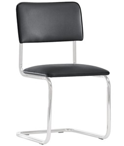 Офисный стул Sylwia chrome P100, кож/зам V4 в Пензе