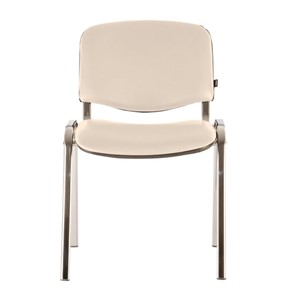 Офисный стул Brabix Iso CF-001 (хромированный каркас, кожзам бежевый) 531425 в Пензе