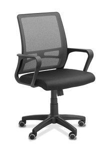 Офисное кресло для сотрудника Акцент, сетка YM/ткань TW / черная/серая в Пензе