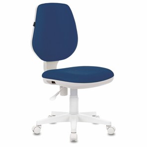 Компьютерное кресло Brabix Fancy MG-201W (без подлокотников, пластик белый, синие) 532413 в Пензе