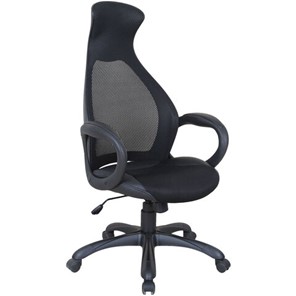 Кресло компьютерное Brabix Premium Genesis EX-517 (пластик черный, ткань/экокожа/сетка черная)   531574 в Пензе