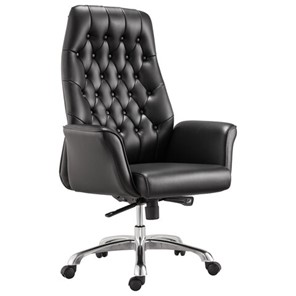 Офисное кресло BRABIX PREMIUM "Legacy EX-750", синхромеханизм, алюминий, экокожа, черное, 532492 в Пензе