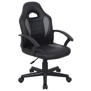 Офисное кресло BRABIX "Spark GM-201", экокожа, черное/серое, 532504 в Пензе