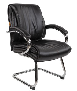 Кресло компьютерное CHAIRMAN 423V Экокожа черная в Пензе
