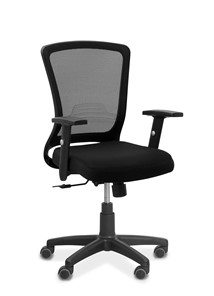 Офисное кресло для сотрудника Фьюжн, сетка/ткань TW / черная/черная в Пензе