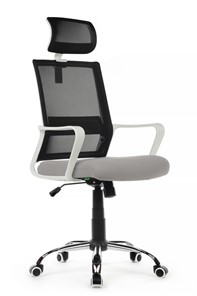 Кресло компьютерное Riva RCH 1029HW, серый/черный в Пензе