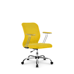 Офисное кресло SU-Mr-4/подл.078/осн.006 желтый в Пензе