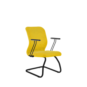 Кресло компьютерное SU-Mr-4/подл.110/осн.008 желтый в Пензе