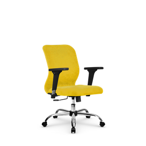 Кресло офисное SU-Mr-4/подл.200/осн.003 желтый в Пензе