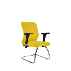 Кресло офисное SU-Mr-4/подл.200/осн.007 желтый в Пензе