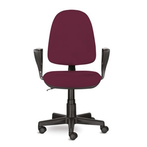 Компьютерное кресло Brabix Prestige Ergo MG-311 (регулируемая эргономичная спинка, ткань, бордовое) 532422 в Пензе