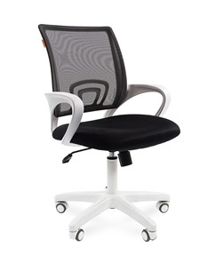 Кресло компьютерное CHAIRMAN 696 white, черный в Пензе