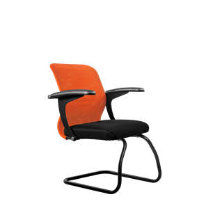 Офисный стул SU-M-4/подл.160/осн.008, Оранжевый/Черный в Пензе