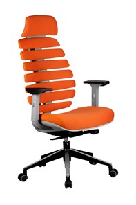 Компьютерное кресло Riva Chair SHARK (Оранжевый/серый) в Пензе