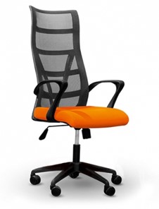 Кресло компьютерное ДамОфис 5600, оранж/черное в Пензе