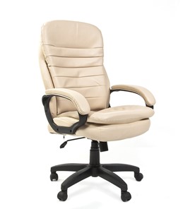 Офисное кресло CHAIRMAN 795 LT, экокожа, цвет светло бежевый canvas в Пензе