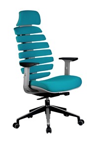 Кресло Riva Chair SHARK (Лазурный/серый) в Пензе