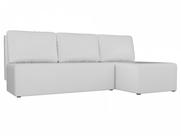 Угловой раскладной диван Поло, Белый (экокожа) в Пензе