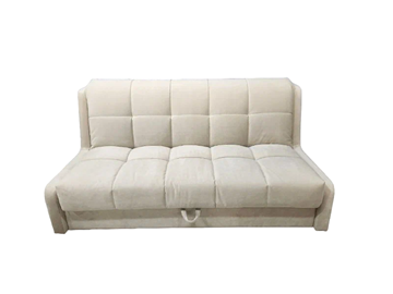 Прямой диван Аккордеон-Кровать 1,55 с каретной утяжкой, клетка (НПБ) в Пензе