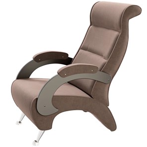 Кресло Деметрио 9Д (каркас венге, м/э коричневый) в Пензе