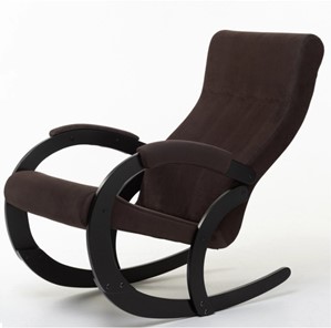 Кресло-качалка в гостиную Корсика, ткань Amigo Coffee 34-Т-AC в Пензе