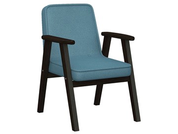Кресло Ретро ткань голубой, каркас венге в Пензе