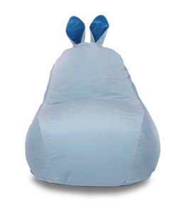 Кресло-игрушка Зайка (короткие уши), голубой в Пензе