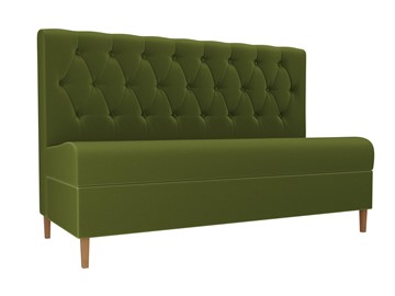 Кухонный прямой диван Бремен, Зеленый (микровельвет) в Пензе