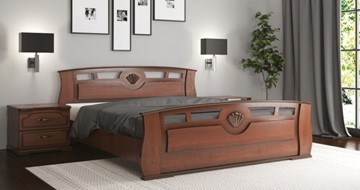 Спальная кровать СВ-Стиль Жемчужина 160*200 с основанием в Пензе