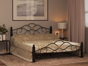 Кровать спальная Гарда 3, 160х200, черная в Пензе