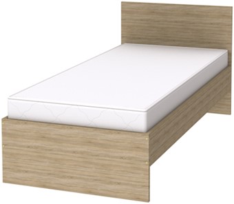 Кровать 1-спальная K09 с основанием, цвет Дуб Сонома в Пензе