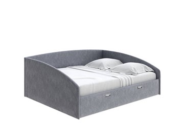 Двуспальная кровать Bono 160х200, Рогожка (Levis 85 Серый) в Пензе