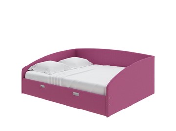 Кровать 2-спальная Bono 160х200, Рогожка (Savana Berry) в Пензе