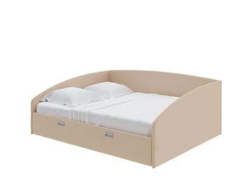 Спальная кровать Bono 160х200, Рогожка (Savana Camel) в Пензе