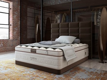 Кровать Chocolate Compact/Basement 180х200, Микровелюр (Manhattan Лесной каштан) в Пензе