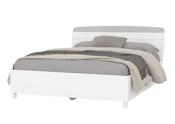 Кровать спальная Милана 1600 (4-22906бел\серый) в Пензе